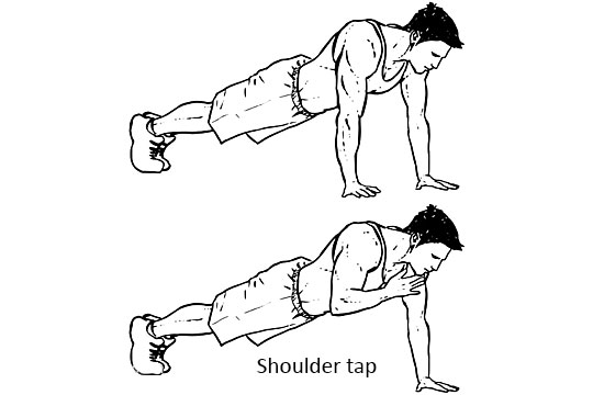 Shoulder tap