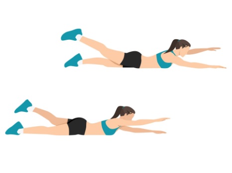 Superman plank
